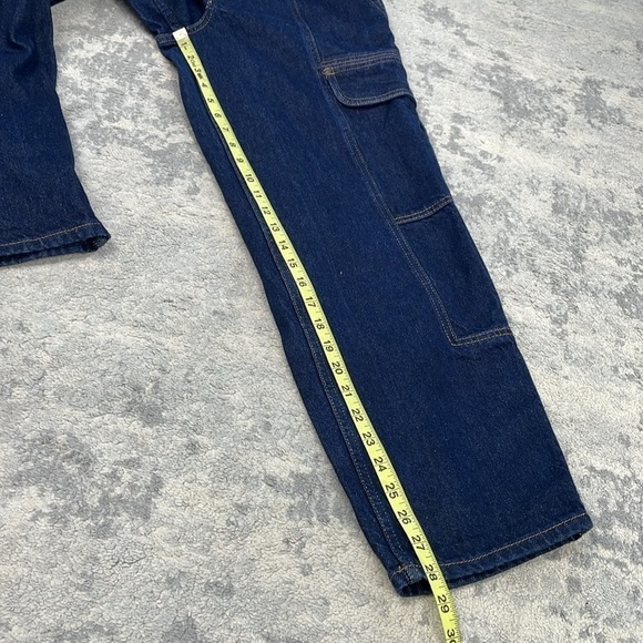 BDG Blaine Cargo Skate Jeans Utility Stretch Waist Loose Dark Wash Sz 29 - Picture 10 of 16